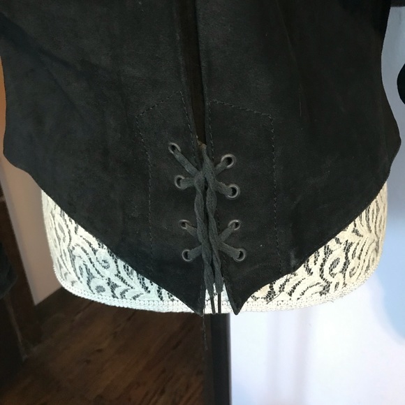 Vintage fringe Suede coat - Picture 5 of 10